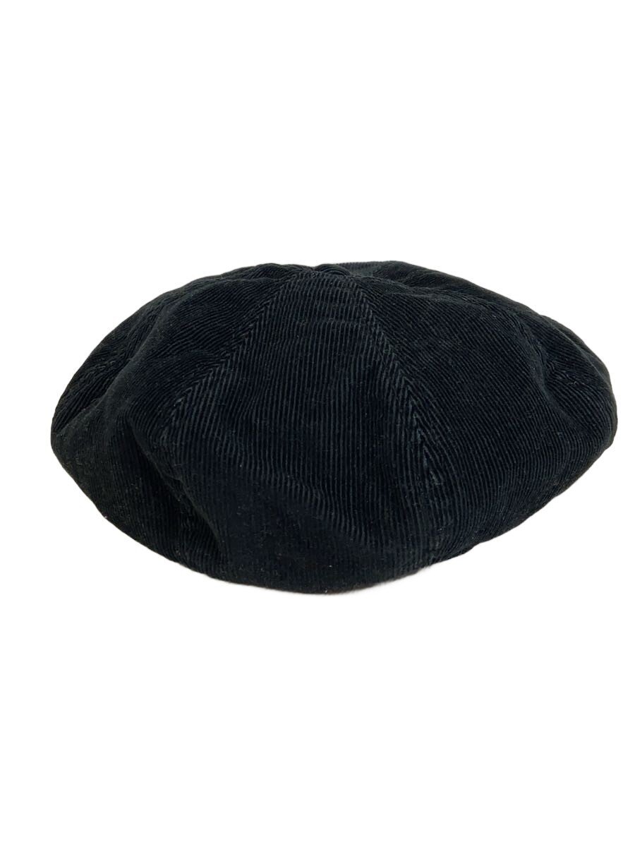 Newsboy Cap - 【中古】Mighty Shine◆キャスケット/M/コーデュロイ/BLK/無地/メンズ【服飾雑貨他】