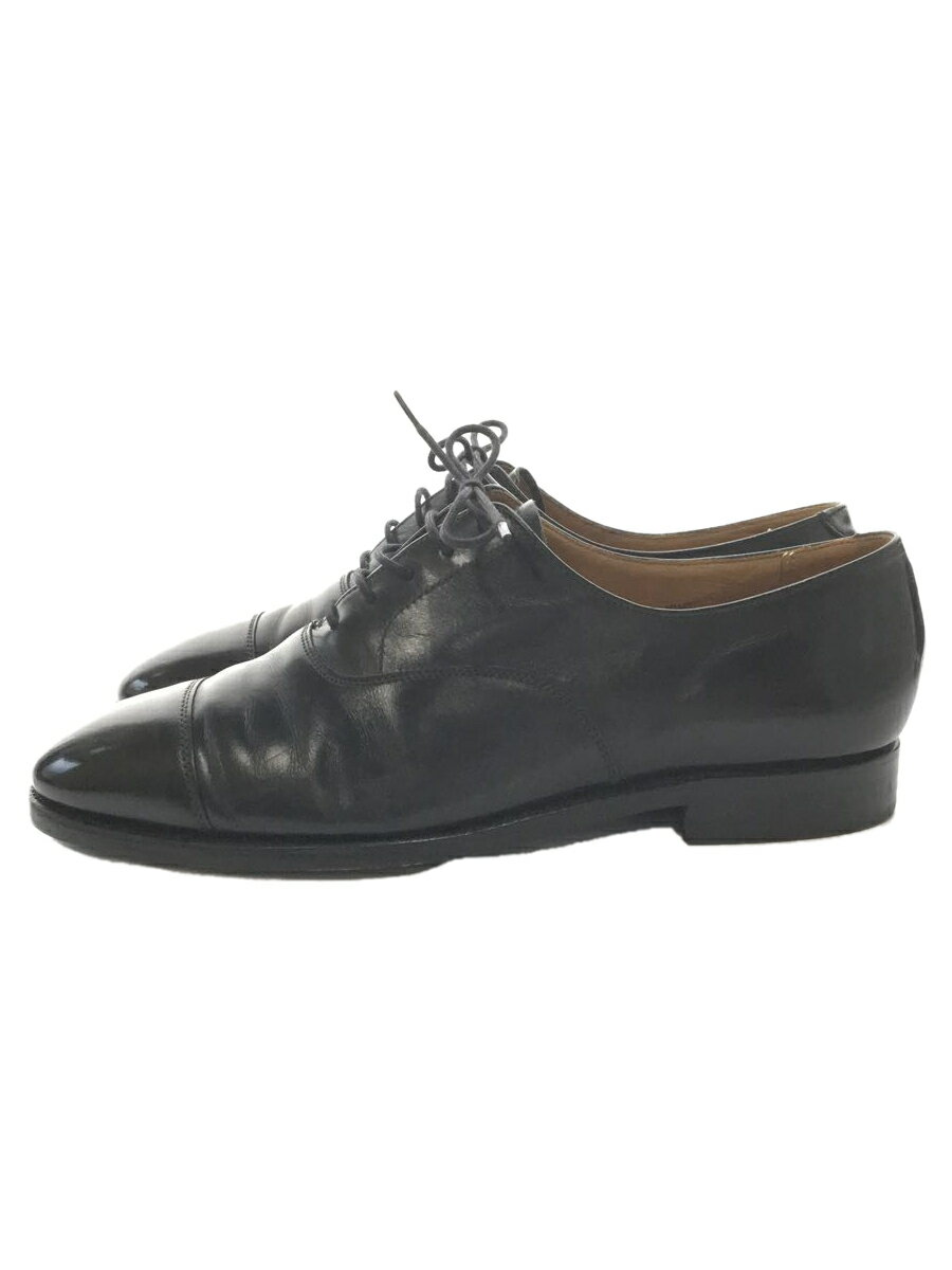 【中古】CROCKETT&JONES◆ローファー/--/BLK【シューズ】