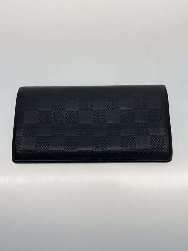 【中古】LOUIS VUITTON◆ポルト・フォイユ・ブラザNM_ダミエ・アンフィニ_NVY/レザー/NVY/メンズ【服飾雑貨他】 【中古】LOUIS VUITTON◆ポルト・フォイユ・ブラザNM_ダミエ・アンフィニ_NVY/レザー/NVY/メンズ【服飾雑貨他】