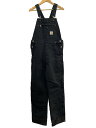 【中古】Carhartt◆オーバーオール/--/コットン/BLK/100135【メンズウェア】