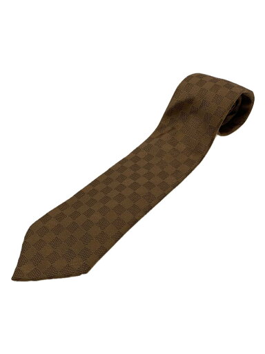【中古】LOUIS VUITTON◆ダミエ/ネクタイ/シルク/BRW/モノグラム/メンズ【服飾雑貨他】 【中古】LOUIS VUITTON◆ダミエ/ネクタイ/シルク/BRW/モノグラム/メンズ【服飾雑貨他】