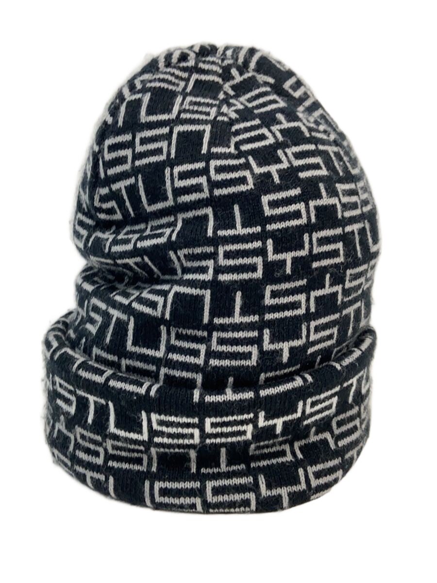 【中古】STUSSY◆ニットキャップ/--/アクリル/BLK/総柄/メンズ/132114【服飾雑貨他】 jumblestore-38360210 2nd STREET 楽天市場店 サンプル画像2