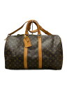 【中古】LOUIS VUITTON◆キーポル・バンドリエール45_モノグラム・キャンバス/PVC/ブラウン//【バッグ】