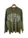 【中古】Supreme◆長袖Tシャツ/L/コットン/KHK【メンズウェア】(4)