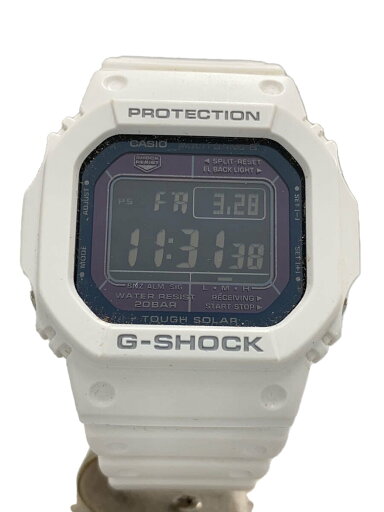 【中古】CASIO◆ソーラー腕時計・G-SHOCK/デジタル/WHT/WHT【服飾雑貨他】 【中古】CASIO◆ソーラー腕時計・G-SHOCK/デジタル/WHT/WHT【服飾雑貨他】