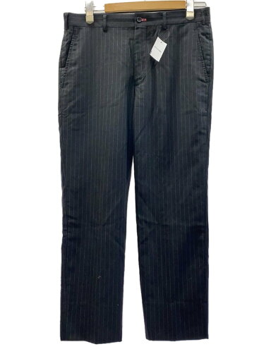【中古】COMME des GARCONS HOMME DEUX◆AD2013/スラックスパンツ/M/ウール/ブラック/ストライプ/DM-P031//【メンズウェア】 【中古】COMME des GARCONS HOMME DEUX◆AD2013/スラックスパンツ/M/ウール/ブラック/ストライプ/DM-P031//【メンズウェア】