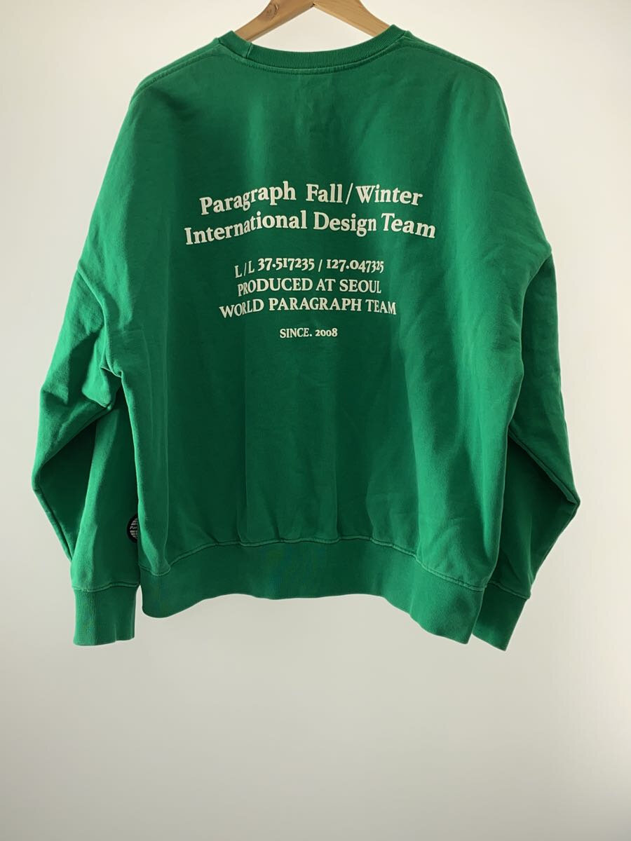 【中古】Paragraph◆スウェット/1/コットン/GRN【メンズウェア】
