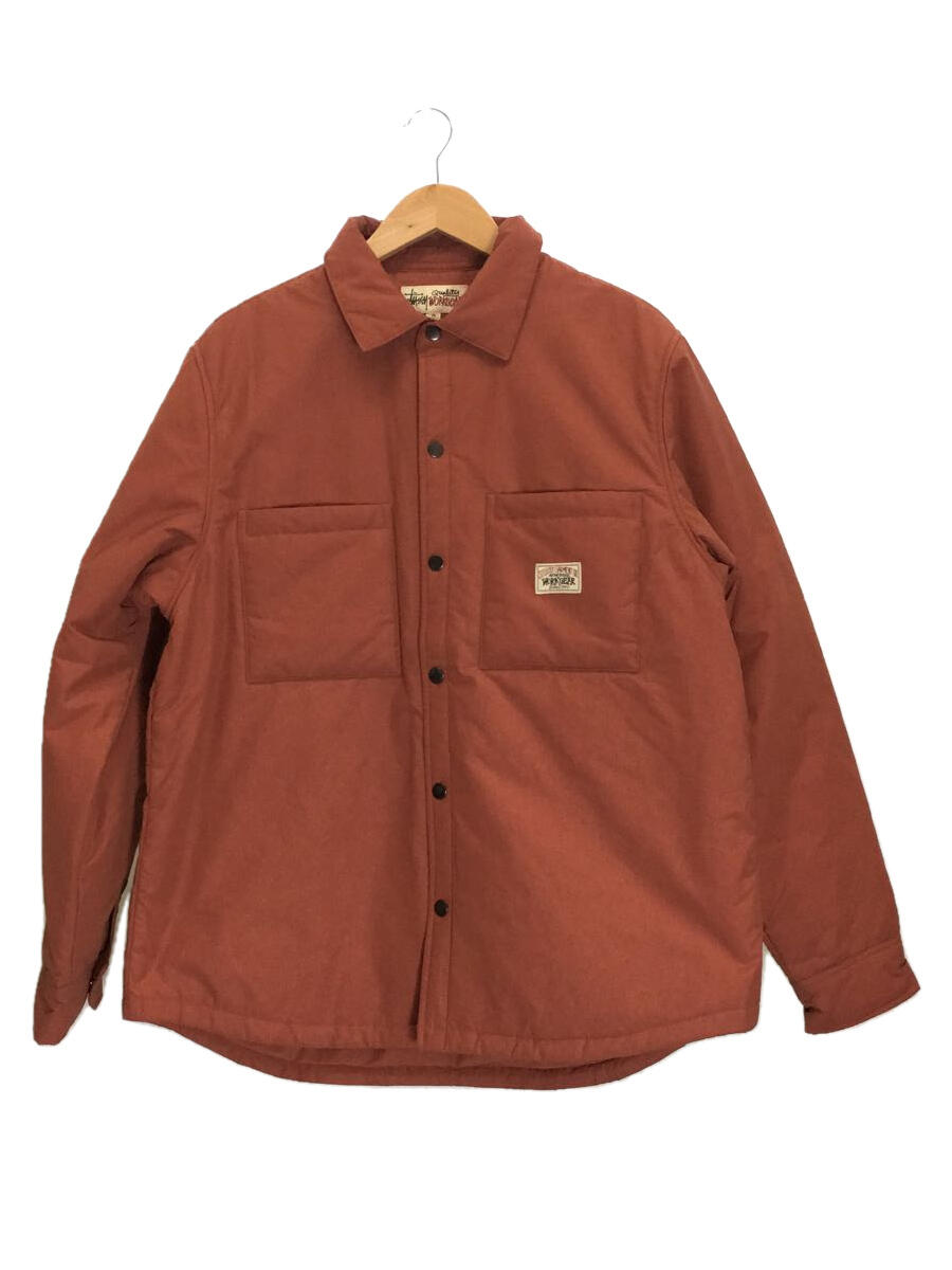 【中古】STUSSY◆Padded Tech Over Shirt - Brick/シャ