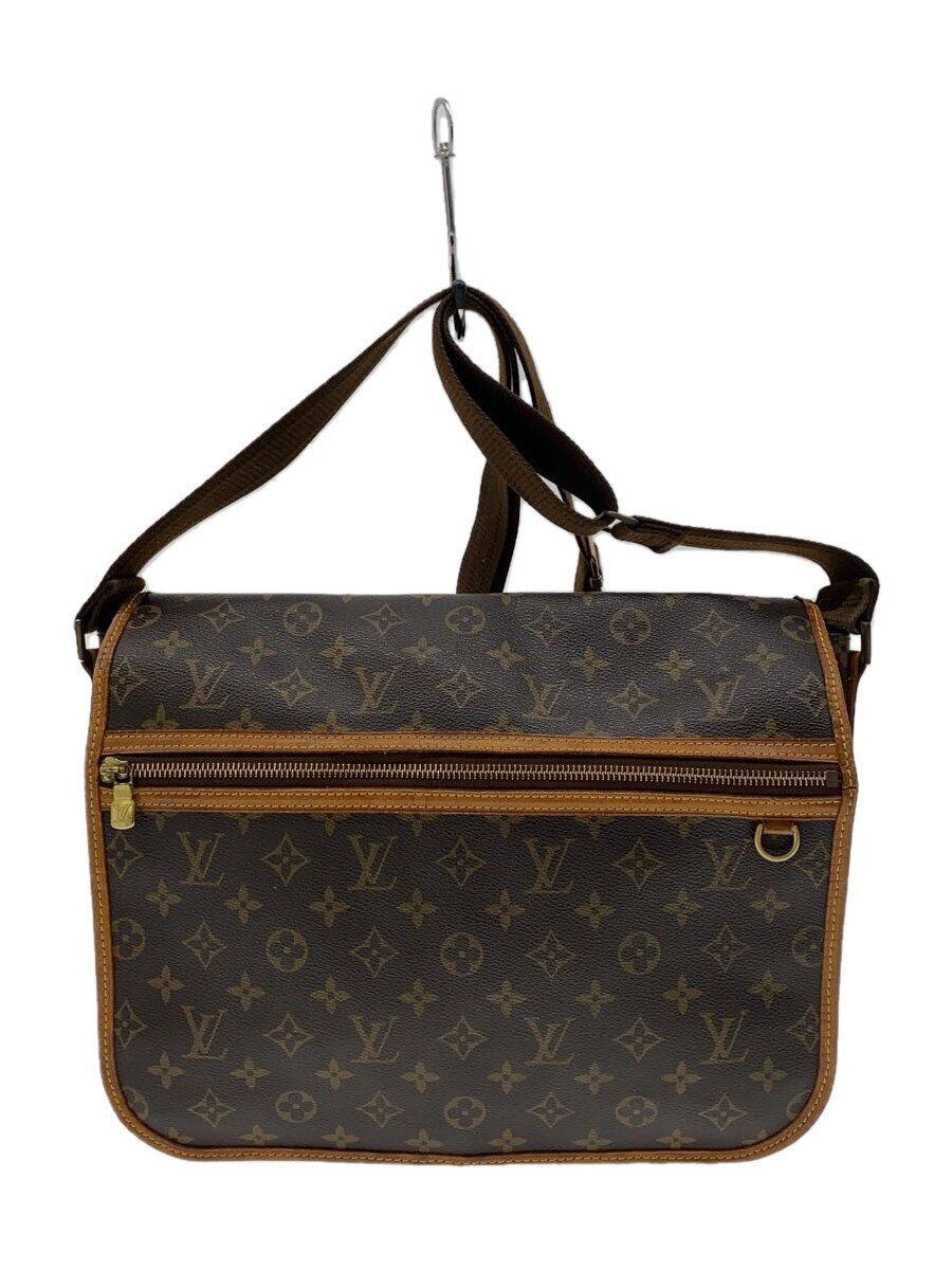 【中古】LOUIS VUITTON◆メッセンジャーGM・ボスフォール_モノグラム・キャンバス_BRW/PVC/BRW/総柄【バッグ】