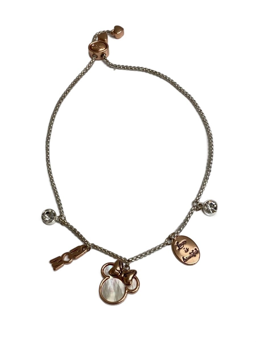 【中古】Disney◆ブレスレット/--/PNK/レディース/MinnieMouseMomBoloCharmBracelet...