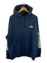 【中古】HUF◆パーカー/L/コットン/NVY/無地【メンズウェア】