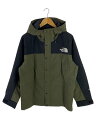 【中古】THE NORTH FACE◆MOUNTAIN LIGHT JACKET_マウンテンライトジャケット/M/ナイロン/KHK/無地【メンズウェア】