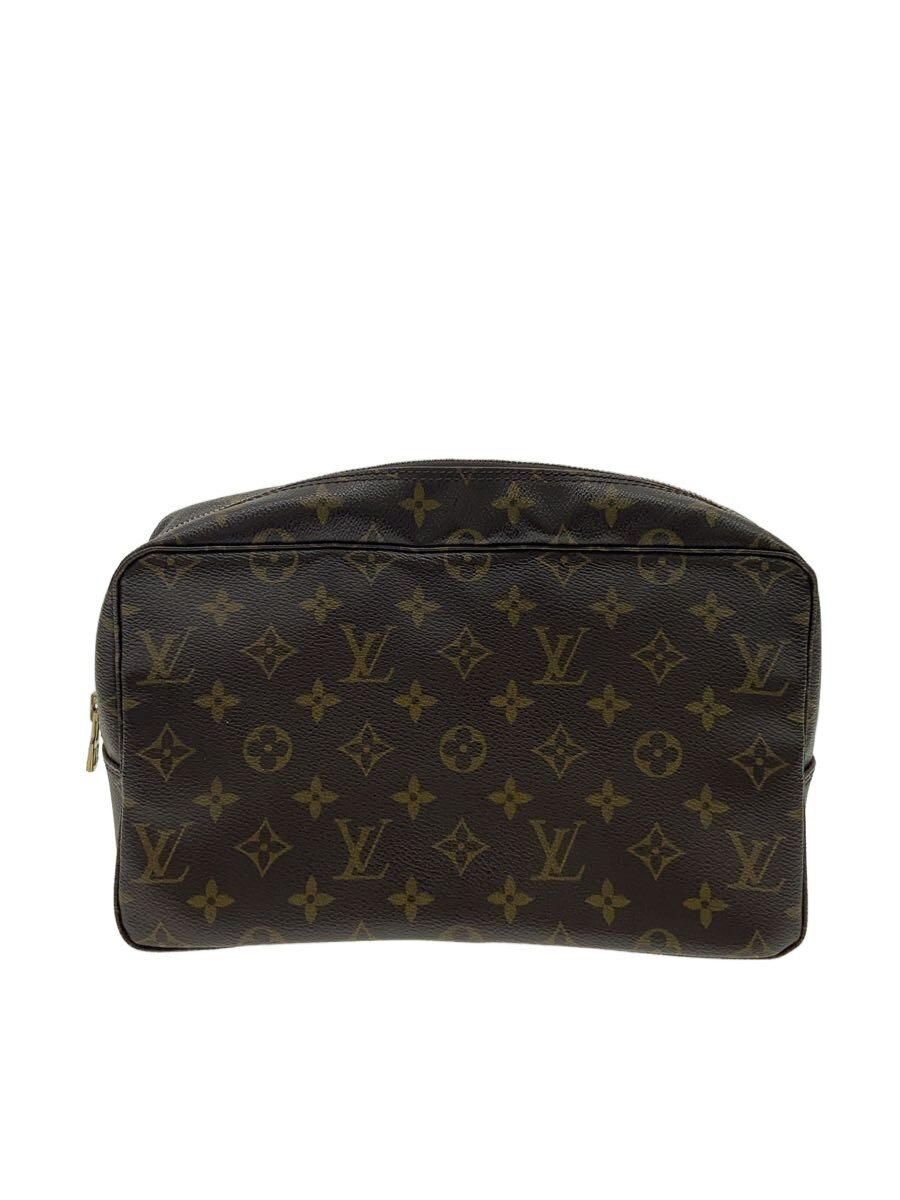 LOUIS VUITTON - 【中古】LOUIS VUITTON◆クラッチバッグ/レザー/BRW/総柄/M47522【バッグ】