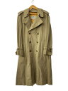 【中古】Aquascutum◆トレンチコート/--/コットン/アクア5/イングランド製/ライナー付き【メンズウェア】