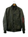 yÁzALPHA INDUSTRIESHOODED RIB JACKET/TA1049-076/XL/iC/KHK/n//yYEFAz