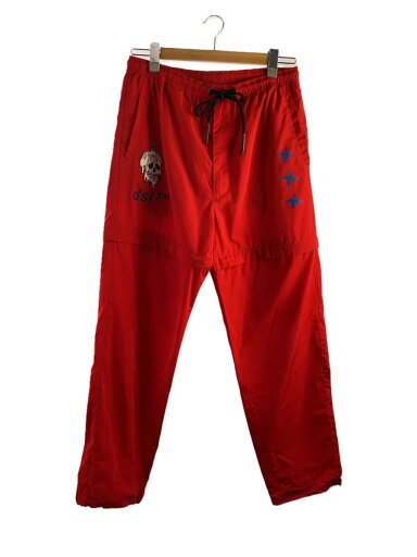 【中古】DIESEL◆ボトム/L/ポリエステル/RED/プリント/A02814【メンズウェア】 【中古】DIESEL◆ボトム/L/ポリエステル/RED/プリント/A02814【メンズウェア】