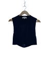 【中古】ENFOLD◆ニットベスト(薄手)/38/コットン/BLK/ブラック/300GS270-1040【レディースウェア】