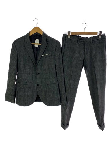【中古】NEIL BARRETT◆スーツ/44/ウール/GRY/チェック//【メンズウェア】 【中古】NEIL BARRETT◆スーツ/44/ウール/GRY/チェック//【メンズウェア】