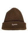 【中古】Supreme◆ニットキャップ/FREE/アクリル/BRW/無地/メンズ【服飾雑貨他】