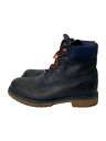 【中古】Timberland◆レースアップブーツ/US10/NVY/レザー【シューズ】