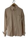 【中古】Vivienne Westwood MAN◆長袖シャツ/--/コットン/ベージュ/ギンガムCK/355-86331//【メンズウェア】