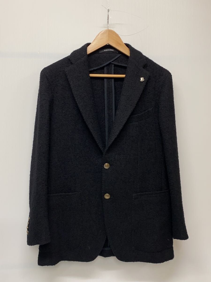 【中古】TAGLIATORE◆テーラードジャケット/46/ウール/BLK/無地/1SMC22K【メンズウェア】