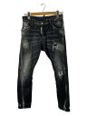 【中古】DSQUARED2◆スキニーパンツ/44/コットン/BLK/s74lb0585//【メンズウェア】(4)