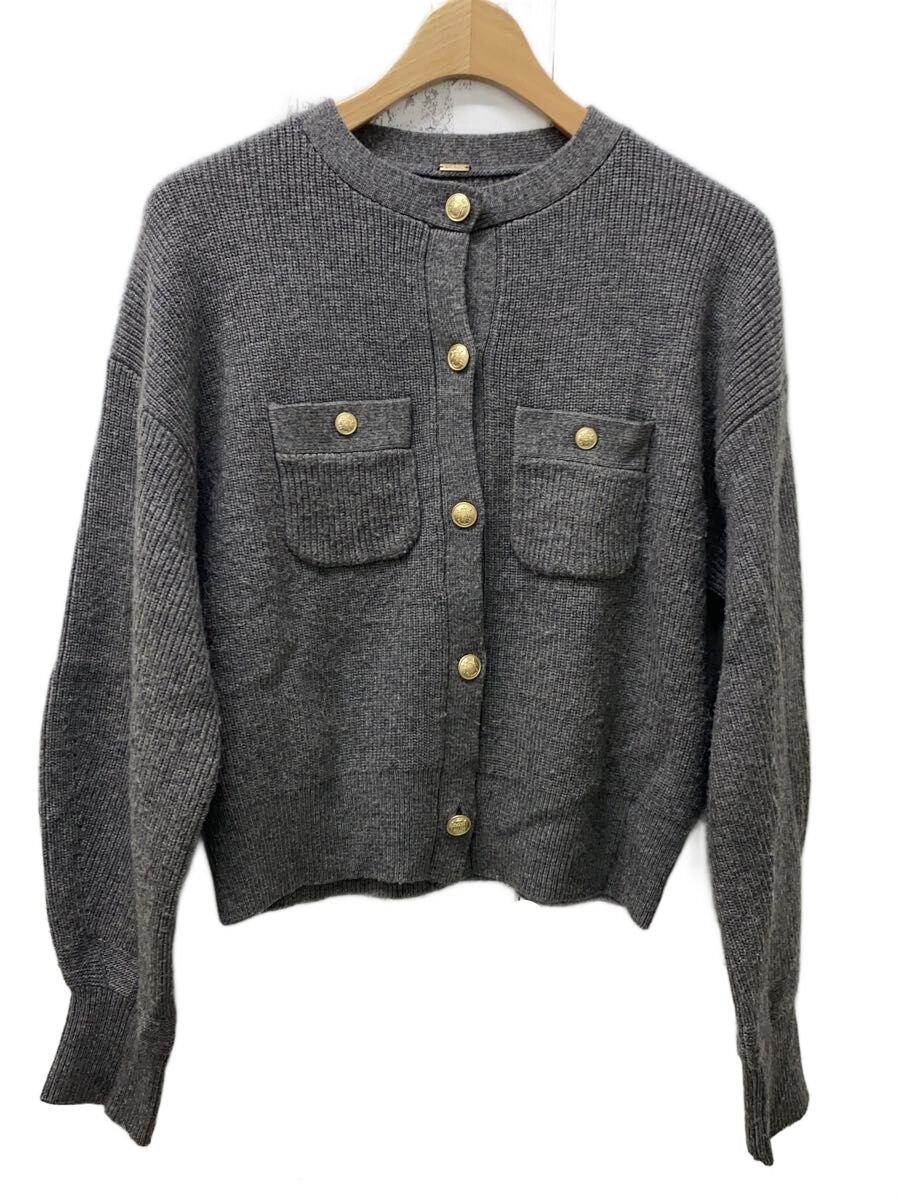 【中古】Mila Owen◆24AW/金釦クルーネックニットカーディガン/0/ナイロン/GRY/09WND245192【レディースウェア】 jumblestore-38251165 2nd STREET 楽天市場店 パッケージ画像