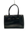 【中古】FURLA◆フルラ/トートバッグ/レザー/ブラック【バッグ】