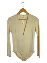 【中古】TODAYFUL◆Vneck Slit Bodysuit/長袖カットソー/38/レーヨン/IVO/12320606【レディースウェア】