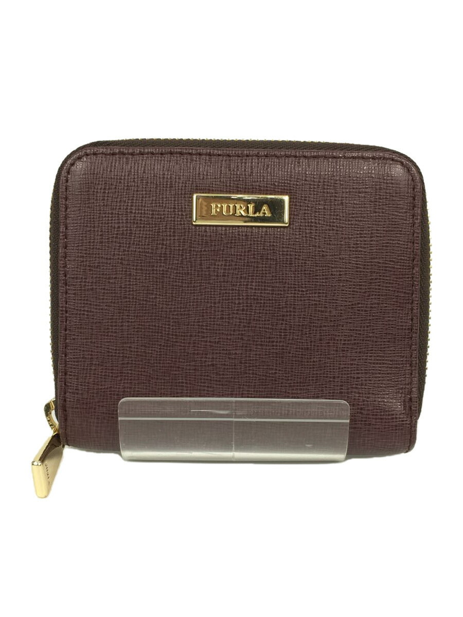 【中古】FURLA◆2つ折り財布/--/BRD/無