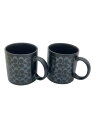 【中古】COACH◆洋食器その他/2点セット/BLK【キッチン用品】