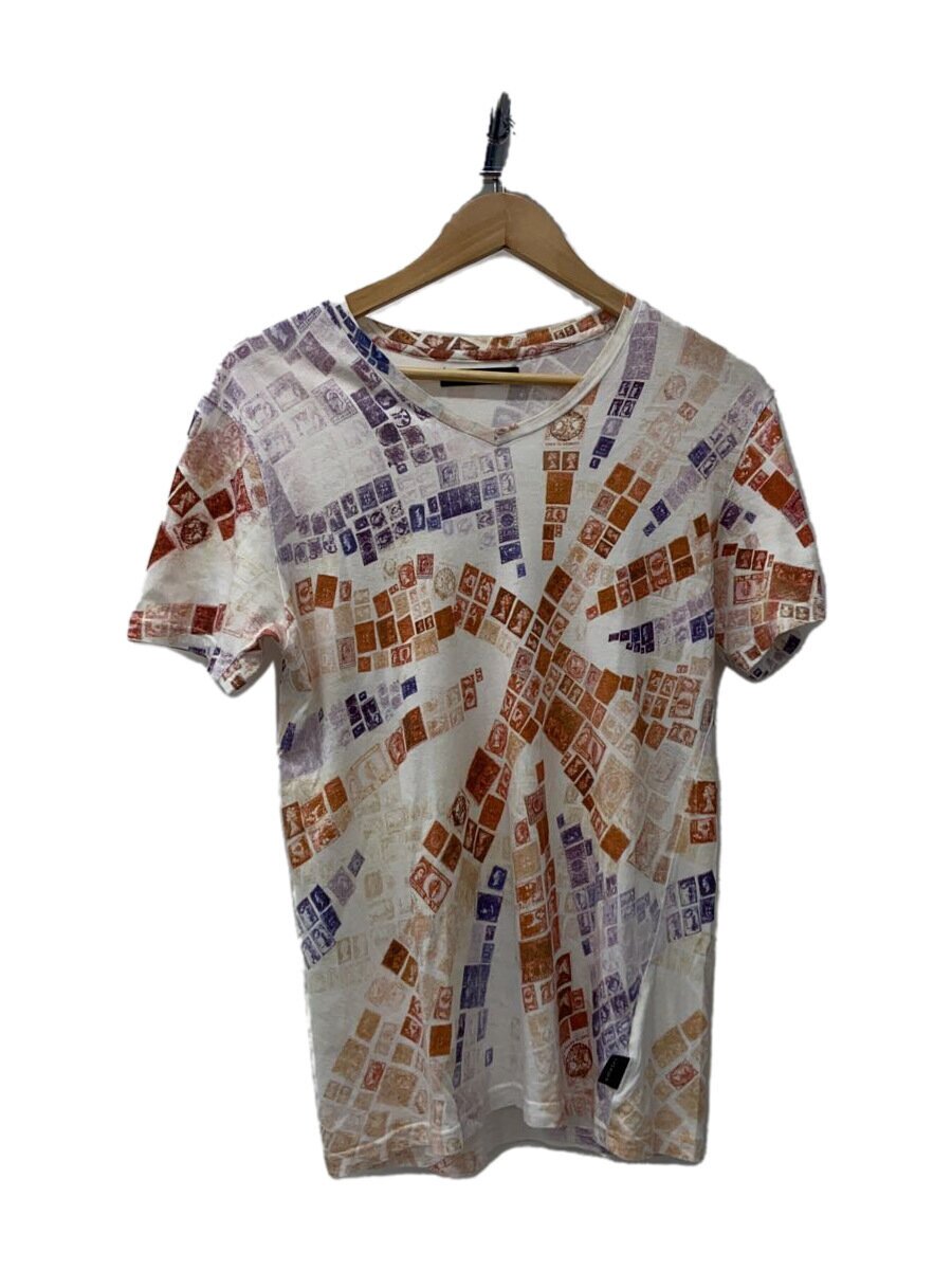HAMNETT◆Tシャツ/L/コットン/BEG/総柄/638T3028