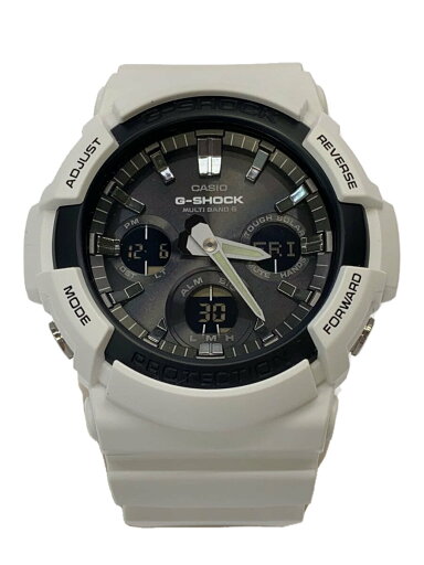 【中古】CASIO◆ソーラー腕時計・G-SHOCK/デジアナ/ラバー/WHT【服飾雑貨他】 【中古】CASIO◆ソーラー腕時計・G-SHOCK/デジアナ/ラバー/WHT【服飾雑貨他】