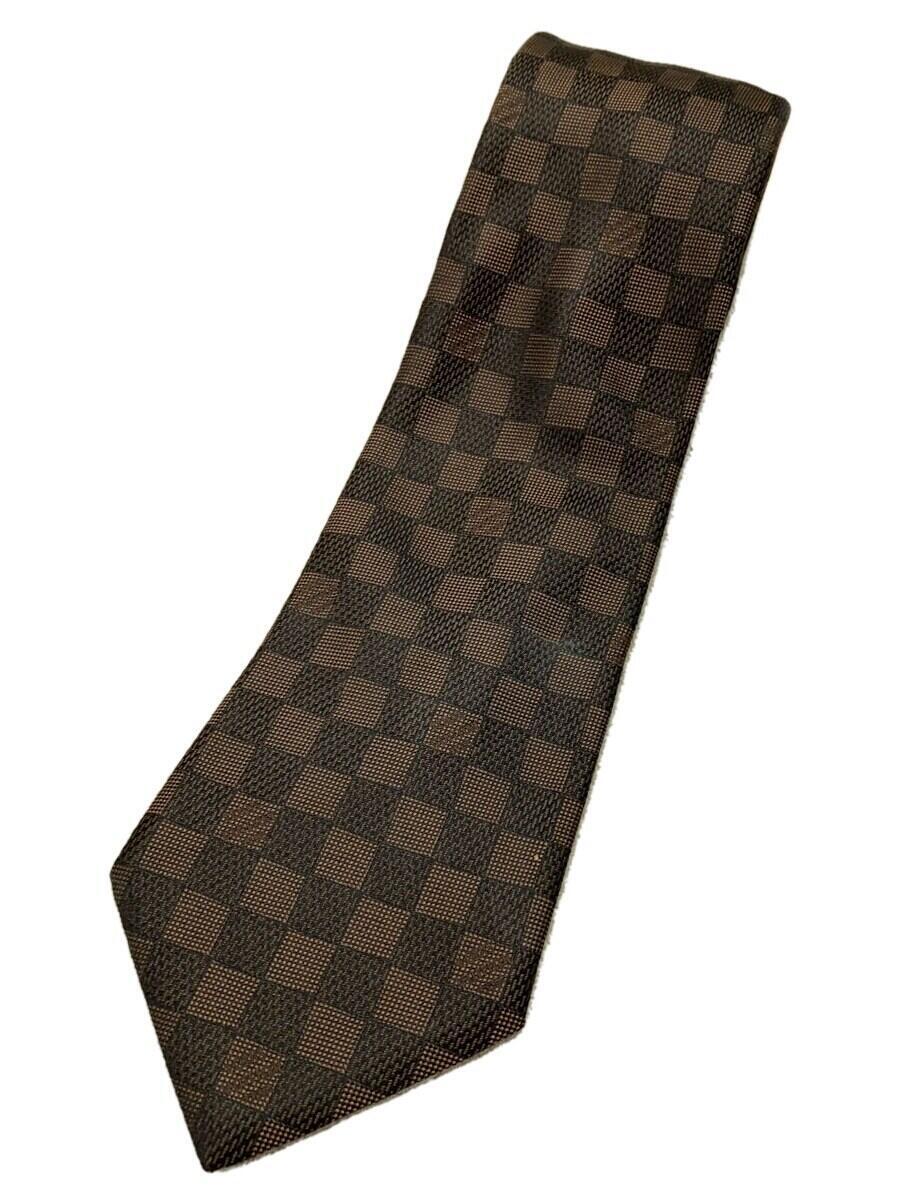 【中古】LOUIS VUITTON◆ネクタイ/シルク/BRW/メンズ【服飾雑貨他】