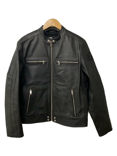 【中古】DIESEL◆L-BOY-CL/シングルライダースジャケット/XL/レザー/BLK/A04007【メンズウェア】 【中古】DIESEL◆L-BOY-CL/シングルライダースジャケット/XL/レザー/BLK/A04007【メンズウェア】