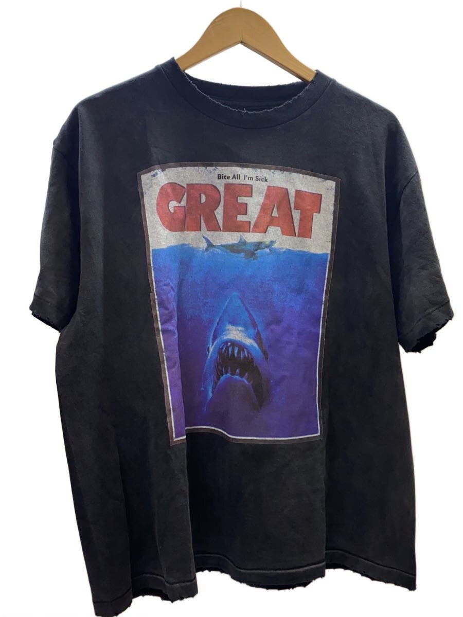 greatLAnd◆Tシャツ/L/コットン/GRY/2422-408AV