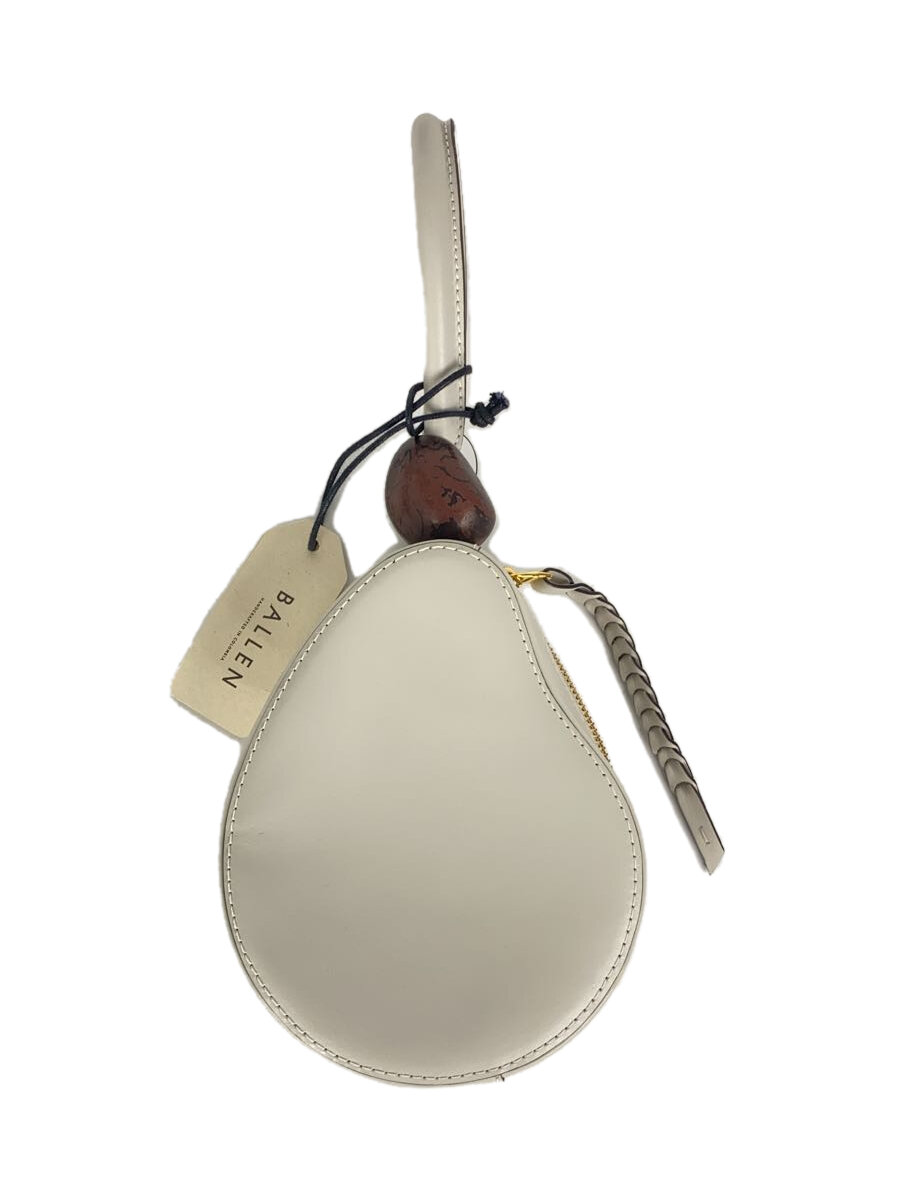 BALLEN/AW21/SEMILLA PIPA NAPA/ハンドバッグ/レザー/ホワイト//