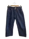 【中古】FULL COUNT◆シンチバック/ボタンフライ/隠しリベット/ボトム/32/デニム/BLU/無地/1301-S【メンズウェア】