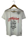 【中古】STUSSY◆Tシャツ/XL/コットン/WHT【メンズウェア】(4)