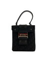 【中古】Christian Dior◆ポーチ/キャンバス/BLK/総柄/HE1002【バッグ】