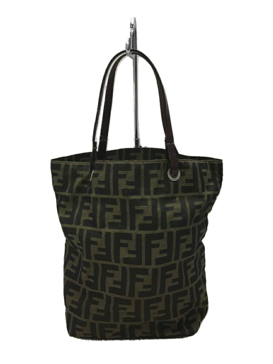 【中古】FENDI◆トートバッグ/キャン