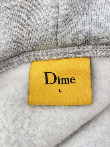【中古】Dime◆ジップパーカー/L/コットン/GRY【メンズウェア】