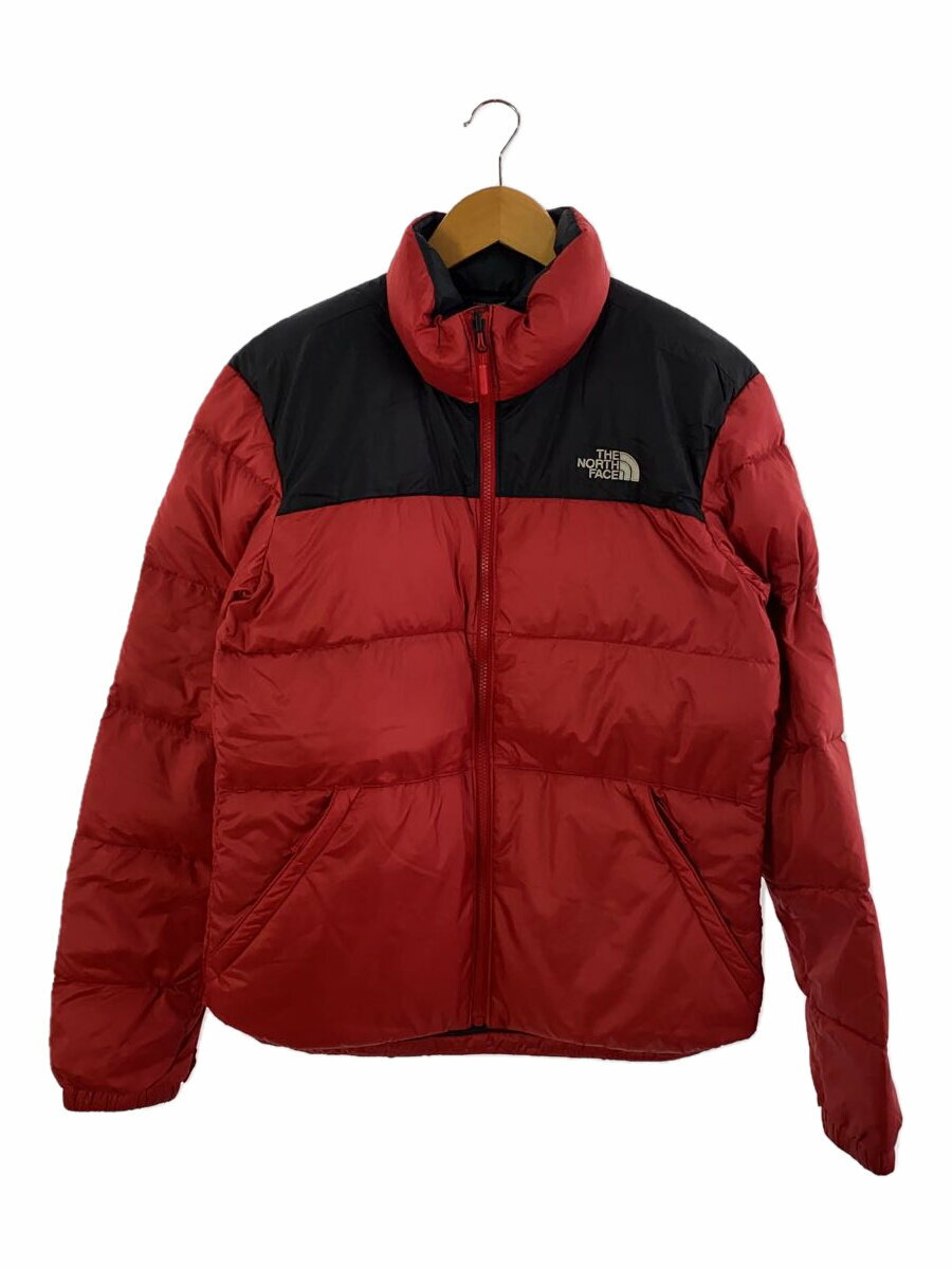 【中古】THE NORTH FACE◆ダウンジャケット/S/ナイロン/RED/F18Y228【メンズウェア】