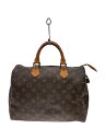 【中古】LOUIS VUITTON◆1)スピーディ30_モノグラム・キャンバス_BRW/PVC/BRW/総柄【バッグ】