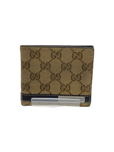 【中古】GUCCI◆2つ折り財布/キャンバス/BEG/総柄/メンズ/365479【服飾雑貨他】 【中古】GUCCI◆2つ折り財布/キャンバス/BEG/総柄/メンズ/365479【服飾雑貨他】