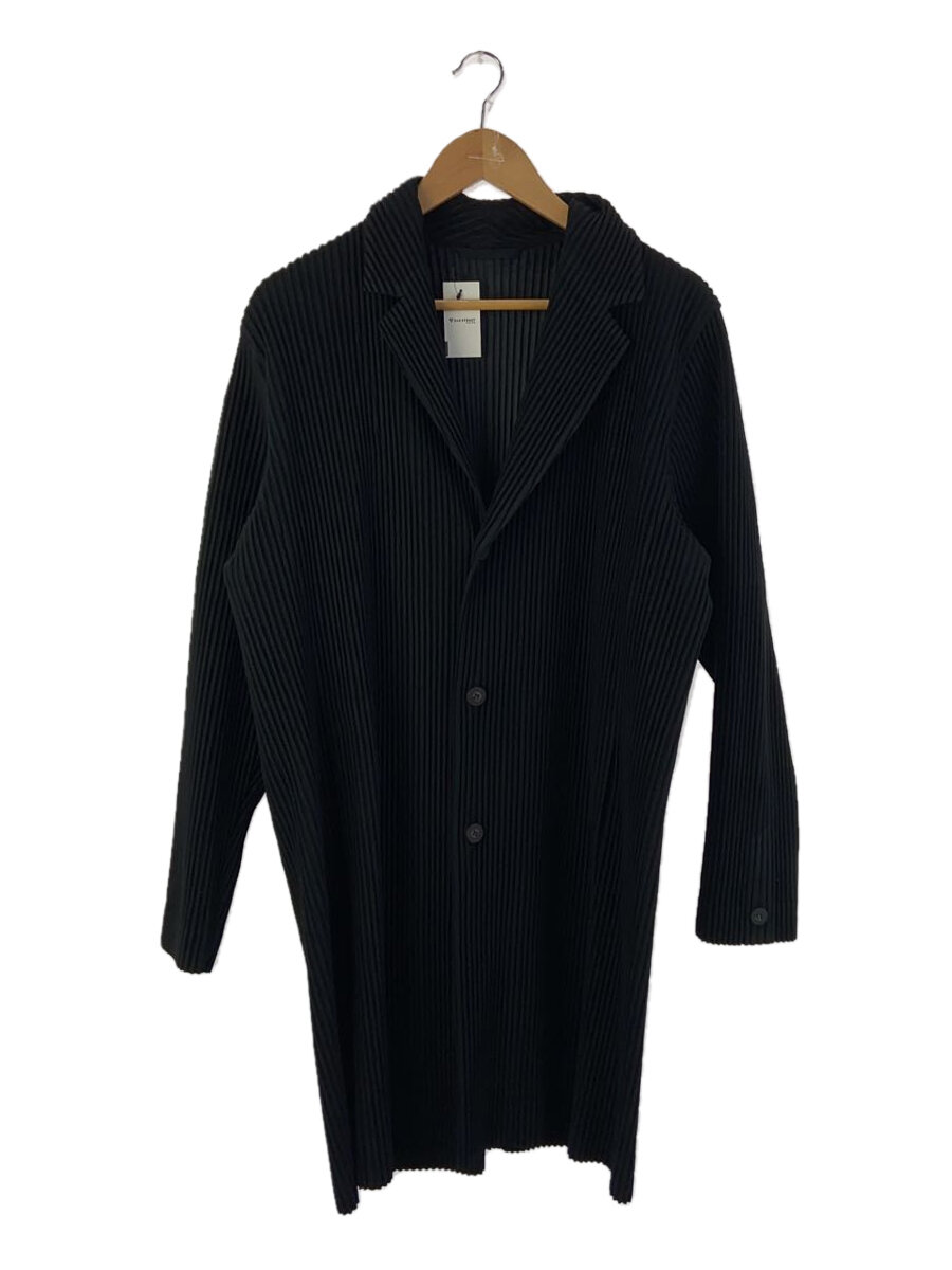 【中古】HOMME PLISSE ISSEY MIYAKE◆BASICS/3/ポリエステル/BLK/hp55jd402【メンズウェア】