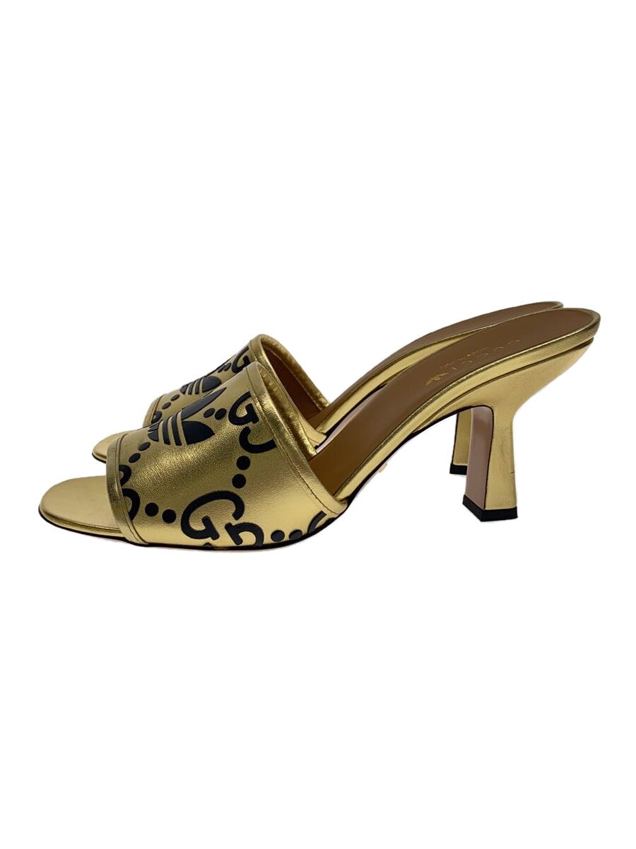 【中古】GUCCI◆サンダル/40/GLD/レザー/722445【シューズ】
