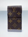 【中古】LOUIS VUITTON◆エテュイ・シガレット_モノグラム_BRW/PVC/BRW/メンズ【服飾雑貨他】