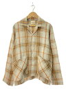 【中古】NICHOLAS DALEY◆2024SS/3 Pocket Collared Cardigan/XS/リネン/BEG【メンズウェア】
